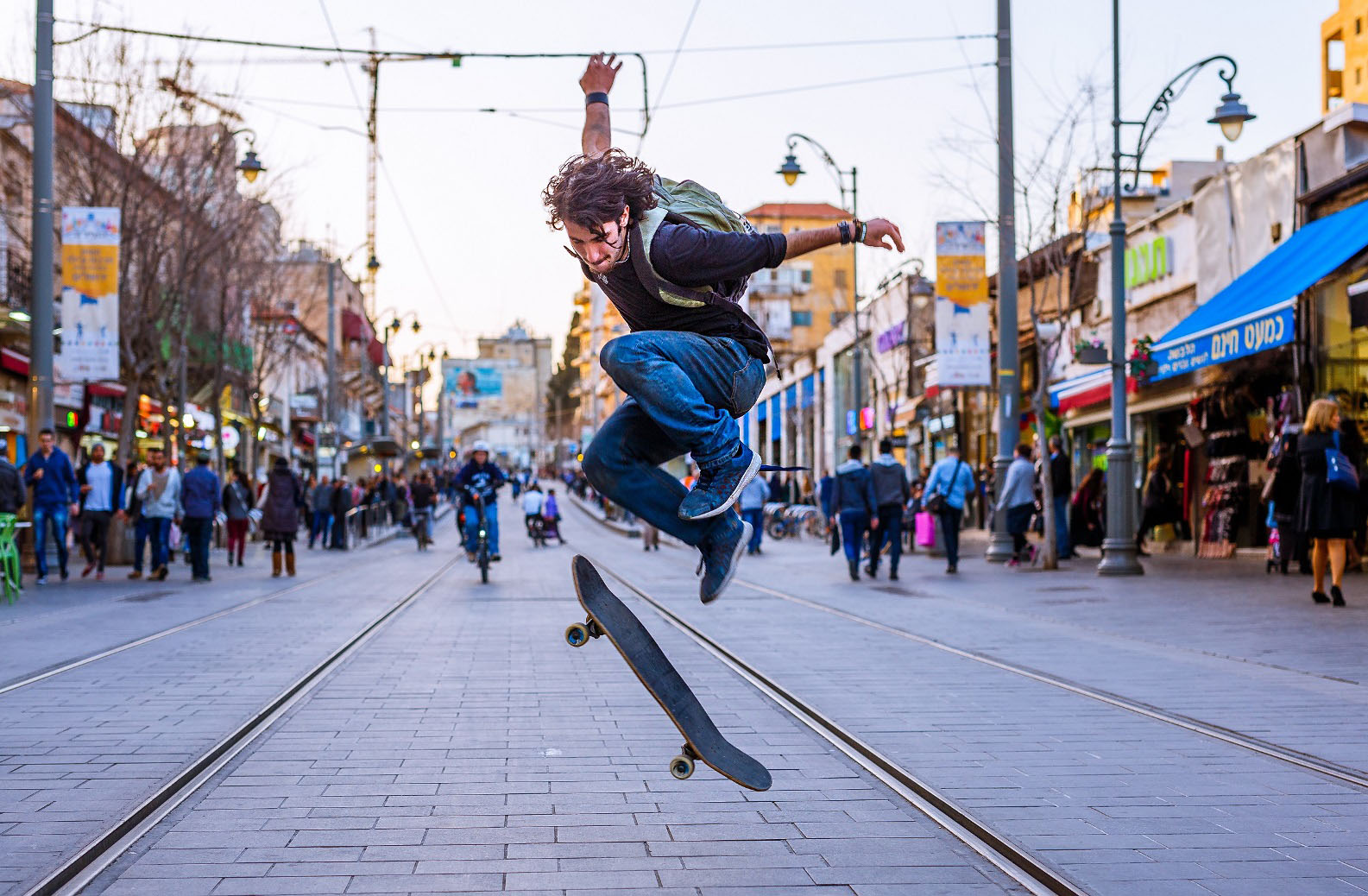 Kobi Bichachi trained his lens on a Jerusalem skateboarder for JerusaLENS.