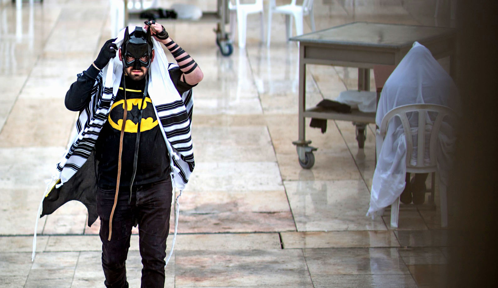 Tal Or-Miller’s “The Jewish Batman” was snapped at the Western Wall.